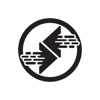 fast arrow logo vector template
