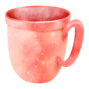 Pink glass watercolor png