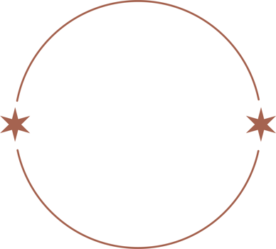 Aesthetic circle frame with stars. Minimal outline shape. Y2k abstract border with sparkles. Cosmic retro geometric icon png