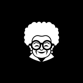 Grandma, Minimalist and Simple Silhouette - Vector illustration