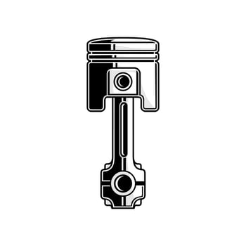 motorbike engine piston vector design