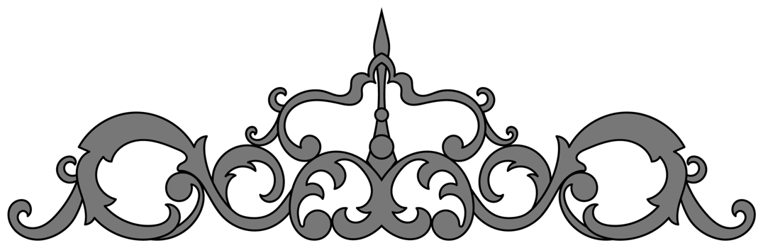 Vintage Baroque design pattern element engraving retro style png