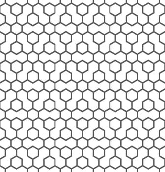 Seamless abstract geometric pattern in hexagon style vector