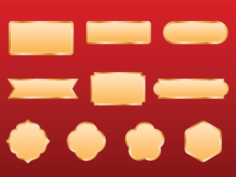 Luxury Gold Frame Collection vector