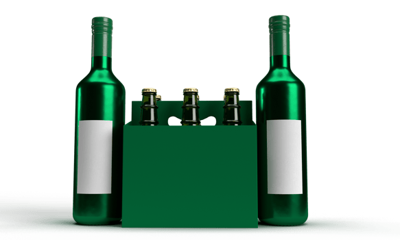 Green color bottle group object mockup empty white color symbol decoration ornament saint patrick day st patrick day shamrock ireland irish luck clover 17 seventeen march leprechaun culture celebrate png