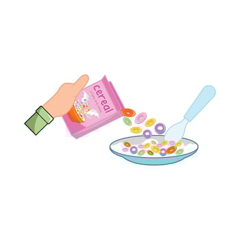 Illustration of cereal vector