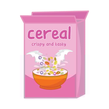 Illustration of cereal box vector