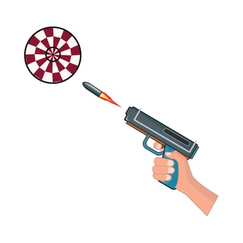 Illustration of gun vector