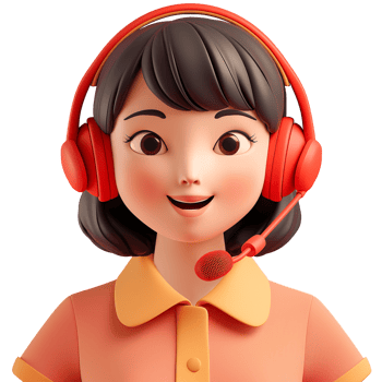 AI generated Customer Service Woman, 3d design. Suitable business and design elements png