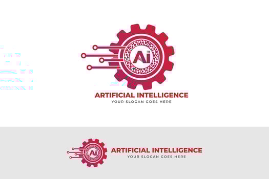 artificial intelligence and machine learning concept vector