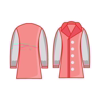 coat jacket illustration vector