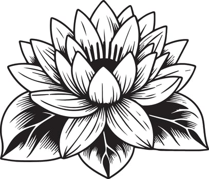 outline water lily drawing, tattoo outline water lily drawing, Japanese water lily tattoo design, July birth flower water lily tattoo, water lily pad coloring pages vector