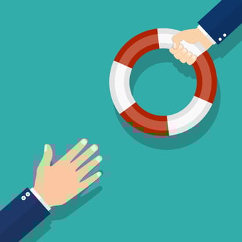 Helping Business concept. vector