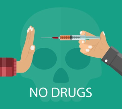 No drugs concept vector