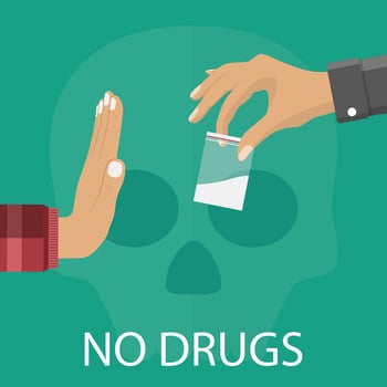 No drugs concept vector