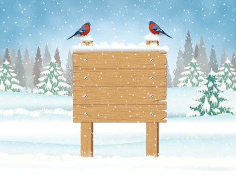 Merry Christmas Wooden Sign vector