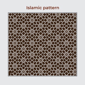 Islamic texture black and white background vector