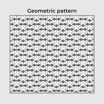 Pattern simple geometric background with elegant motifs vector