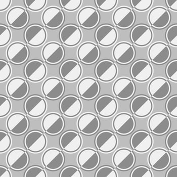 Seamless geometrical circle pattern design background vector