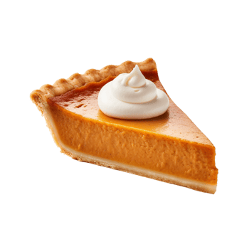 AI generated Pumpkin Pie Slice on transparent background PNG image