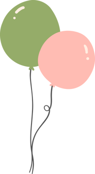 green and pink balloons png