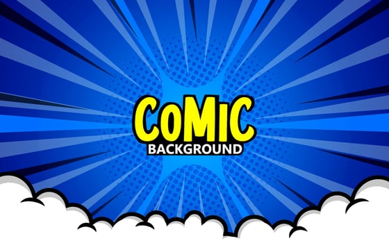 Pop art comic background. Cartoon Vector Illustration