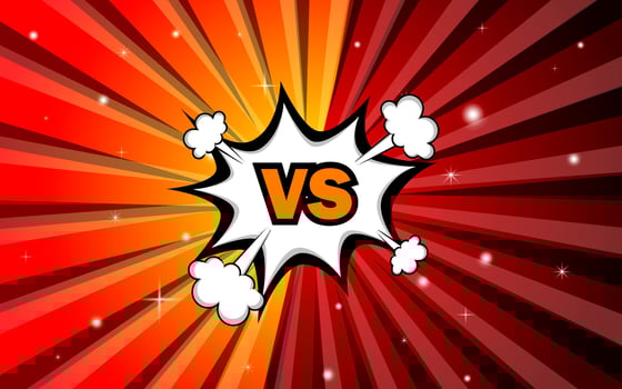 Versus fight background comic style design. Vector illustration