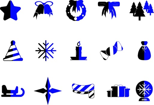 Christmas Icon Collection Vector