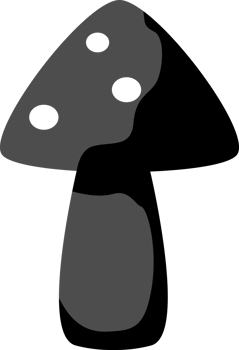 cute mushroom doodle icon png