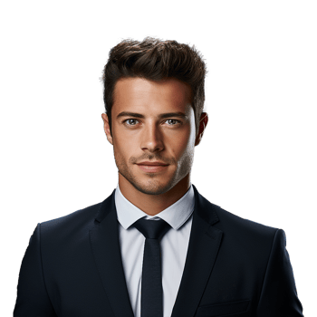 AI generated Businessman isolated on transparent background png