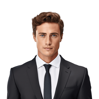 AI generated Businessman isolated on transparent background png