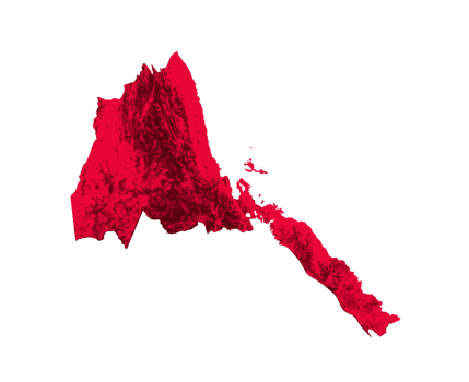 Eritrea map Flag Shaded relief map 3d illustration png