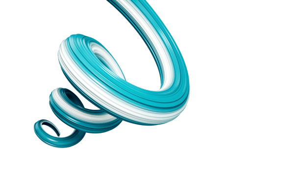 Teal and white ribbon as symbol of cervical cancer png