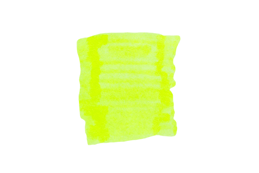 Yellow stroke drawn with marker on transparent background png