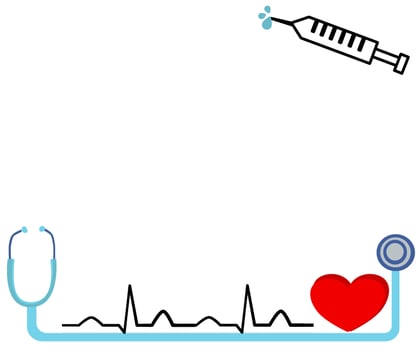Background for medicine health care heart wave vector