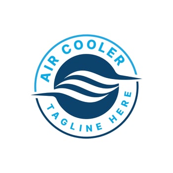 Air Cooler Logo design creative modern simple concept for HVAC vector