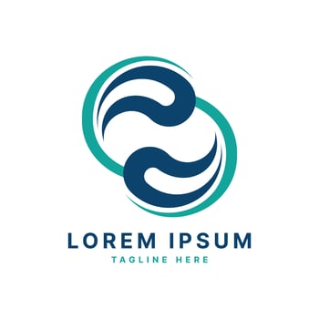 Circle Modern Creative Unique Simple Logo design Monogram concept vector