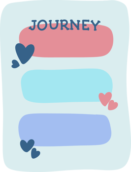 Journey memo illustration png
