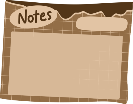 Chocho note element png