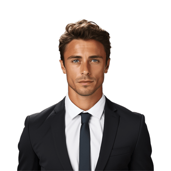 AI generated Businessman isolated on transparent background png