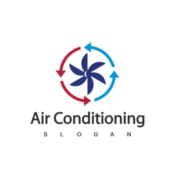 Air Conditioning Logo, HVAC Logo Concept vector