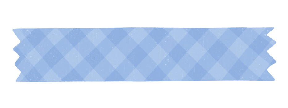 Yellow patterned paper decoration tape. Flat design illustration. png