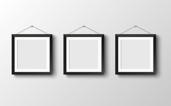 set of picture frames vector