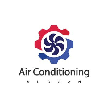 Air Conditioning Logo, HVAC Logo Concept vector