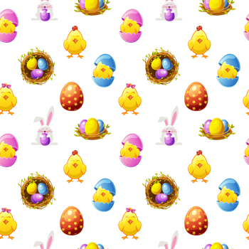 Seamless pattern for Easter png