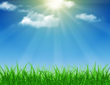 Beautiful Spring background vector