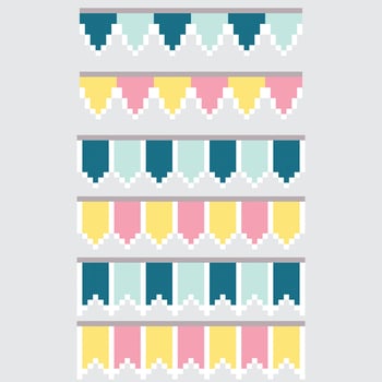 a set of colorful banners with different colors vector