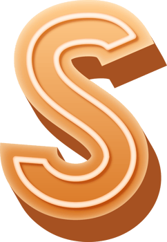 Gingerbread Alphabet Letter S png