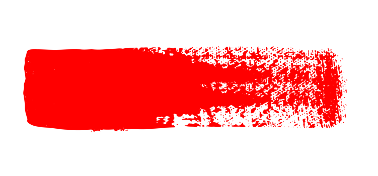 Hand drawn red color ink paint brush strokes isolated text design quote or text information. Graphic elements painted for text information, ads, offer, big, splatter stains, paintbrush, overlay. png