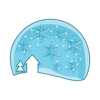 illustration of snowflake vector